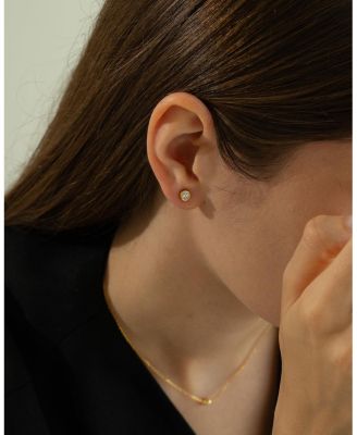 Sterling Silver 18k Gold Plated Margot Stud Earrings Holiday Gift Idea