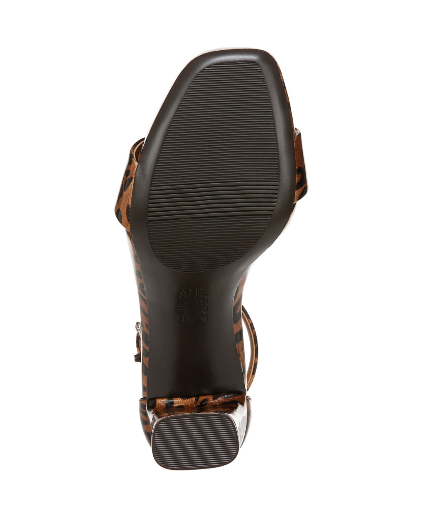 Женские сандалии Naturalizer Joy Square Toe Ankle Strap Dress Sandals, цвет: Леопардовый с принтом искусственный лаковый — фото 5