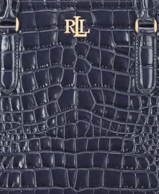 Marcy Large Embossed Satchel Bag