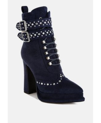 Womens Punk Nomad Harness Detail Lace Up Boots