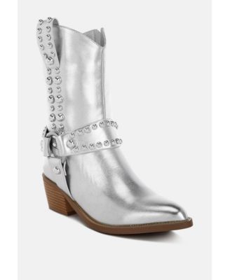 Womens Altair Studded Harness Detail Boots