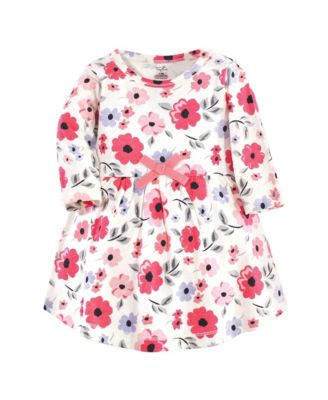 Baby Girls Natural Long-Sleeve Dress Pair