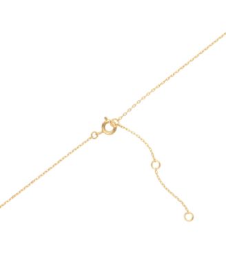 2-Pc Set Cubic Zirconia Journey Pendant Necklace & Solitaire Stud Earrings in Sterling Silver (Also availabe in 14k Gold over Sterling Silver)