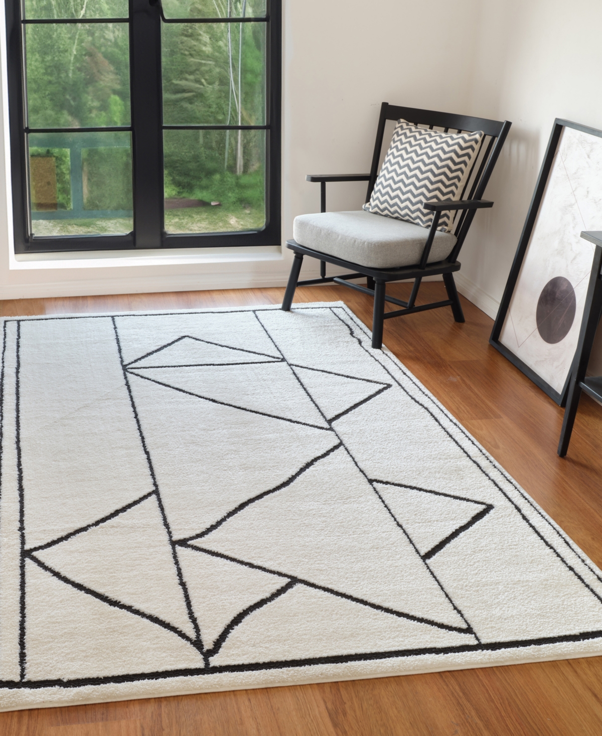 Amer Rugs Monotone Mnt9 5'x8' Area Rug In Ivory