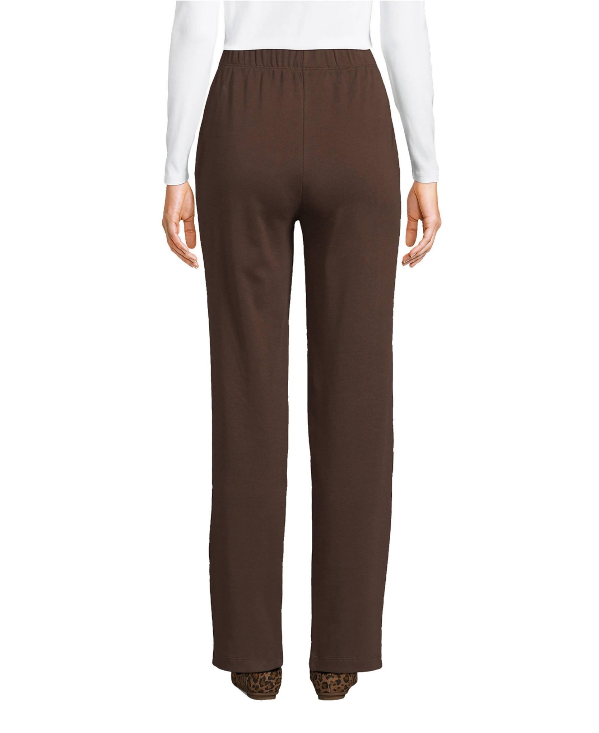 Lands' End Women's Tall Sport Knit High Rise Pants
