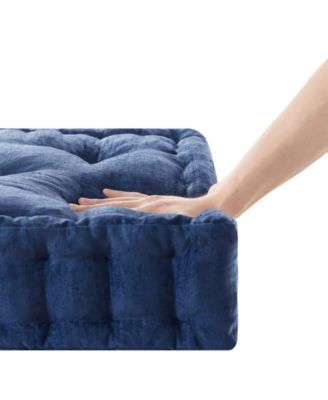 Azza Chenille Square Floor Pillow Cushion, 24" x 24"
