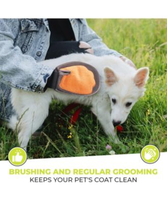 Pet Hair Remover Glove, Gentle Pet Grooming Glove Brush, Massage Mitt  for Fur of Cats and Dogs