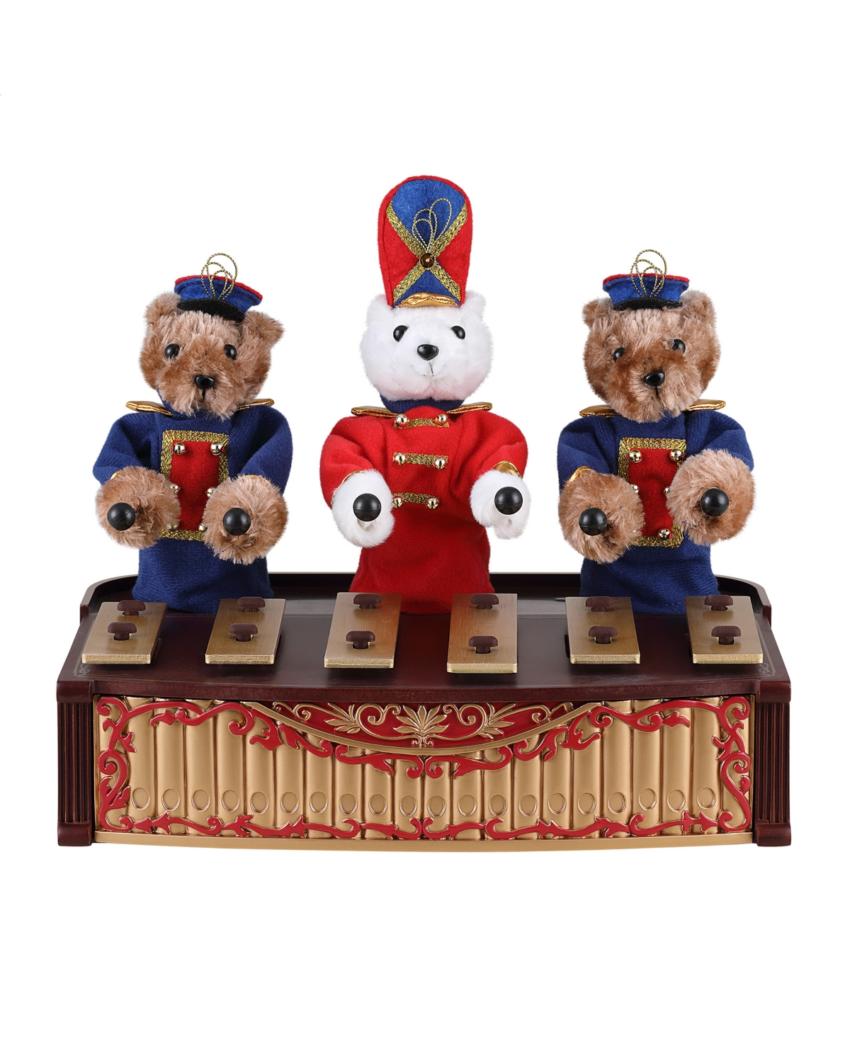 Mr. Christmas 10" Animated Bandstand Bears - Multi