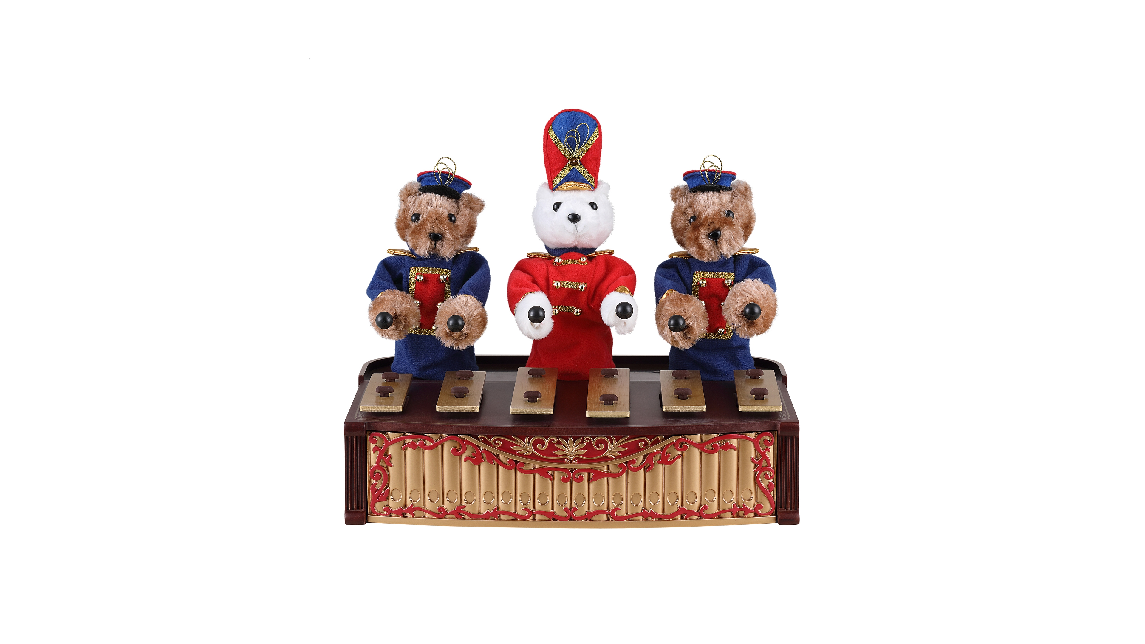Mr. Christmas 10" Animated Bandstand Bears