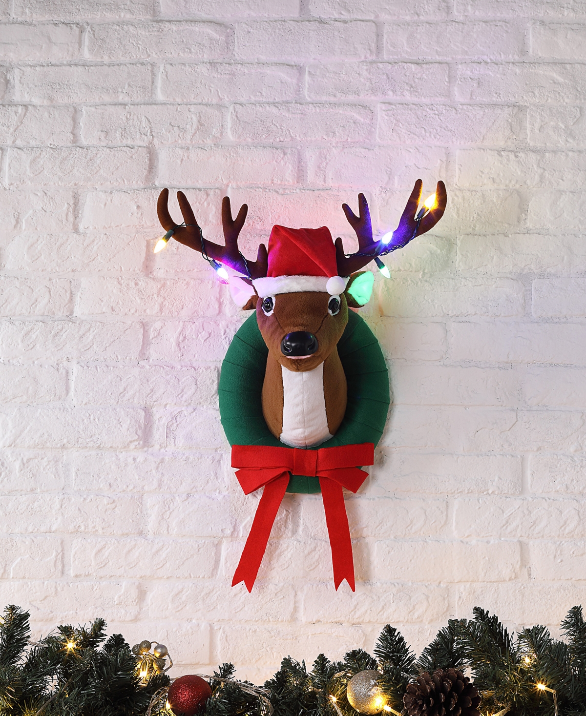 Mr. Christmas 17" Animated Singing Reindeer In Multi