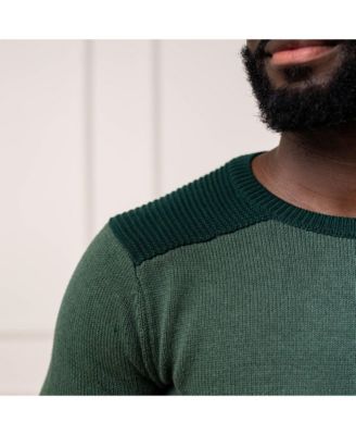 Men's Crew Neck Shoulder Detail Sweater