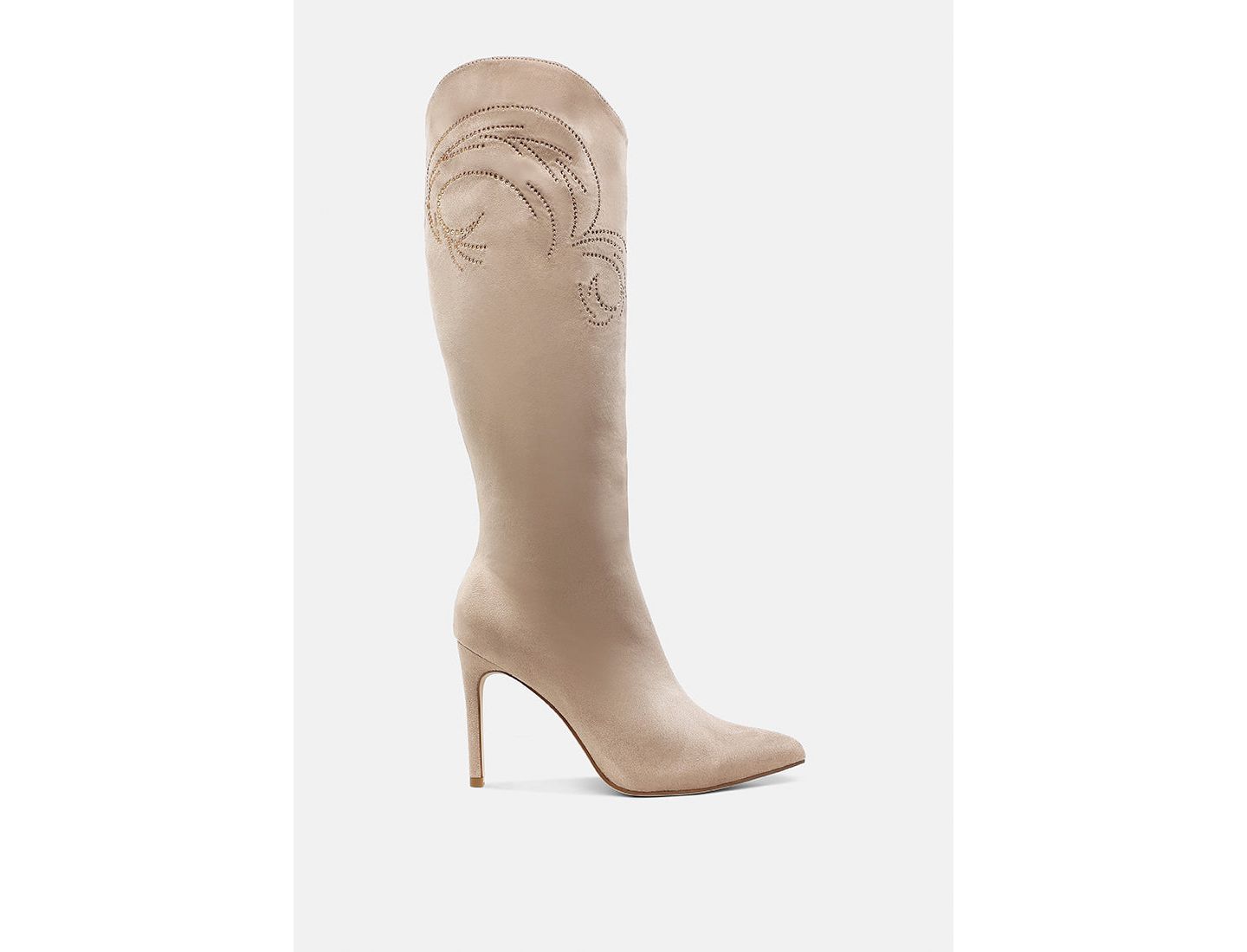 Женские ботинки London Rag Becks Rhinestone Patterned Calf, цвет: Бежевый — фото 1