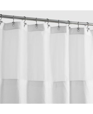 Textured Waffle Weave with Snap In Liner and 12 Hooks, 54"X72"