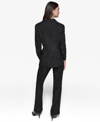 Women's Jacquard Shawl-Collar Blazer