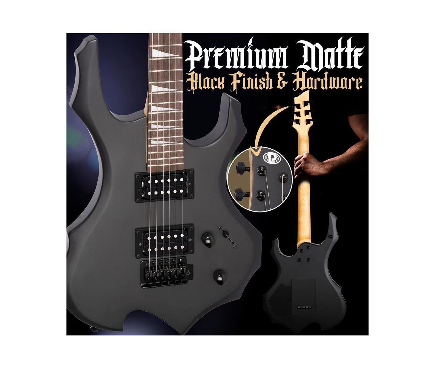 Детские игрушки Pyle Heavy Series EG Fire Full-Size Electric Guitar and Amplifier Kit, Ages 14+ — фото 7