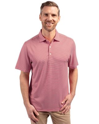 Big & Tall Forge Eco Double Stripe Stretch Recycled Polo Shirt