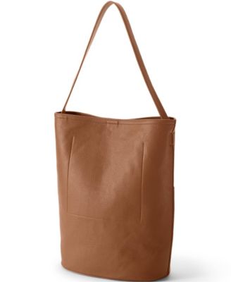 Women's Faux Leather Bucket Bag