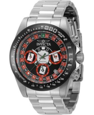 Men's 44643 Speedway Quartz Chronograph Black Dial Watch