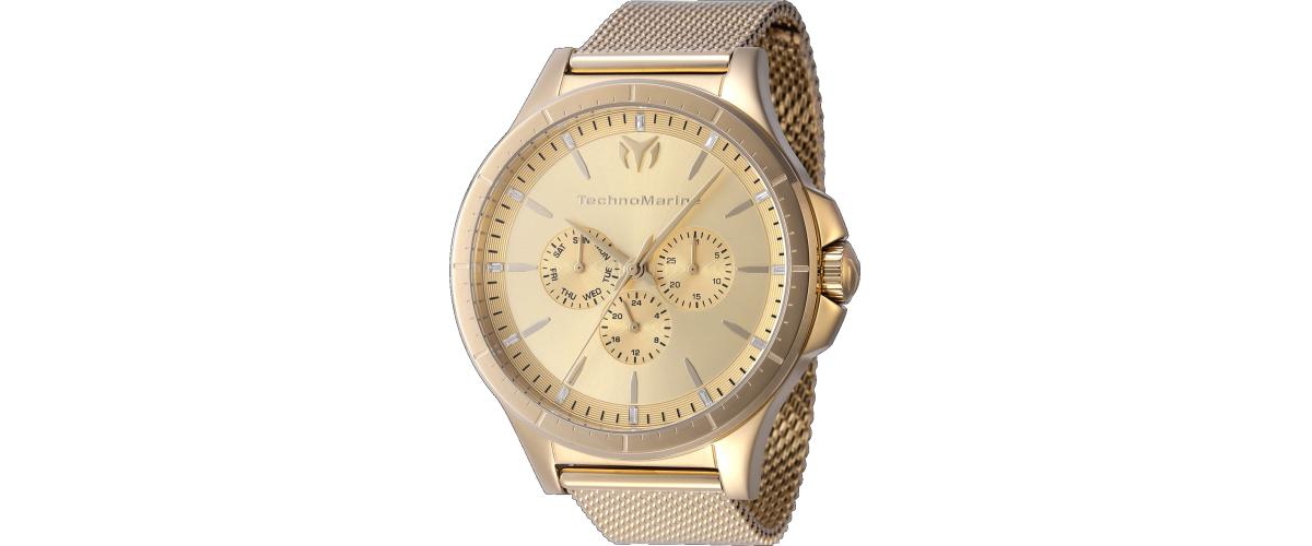 TechnoMarine Men's Tm-822024 MoonSun Quartz Chronograph- Gold