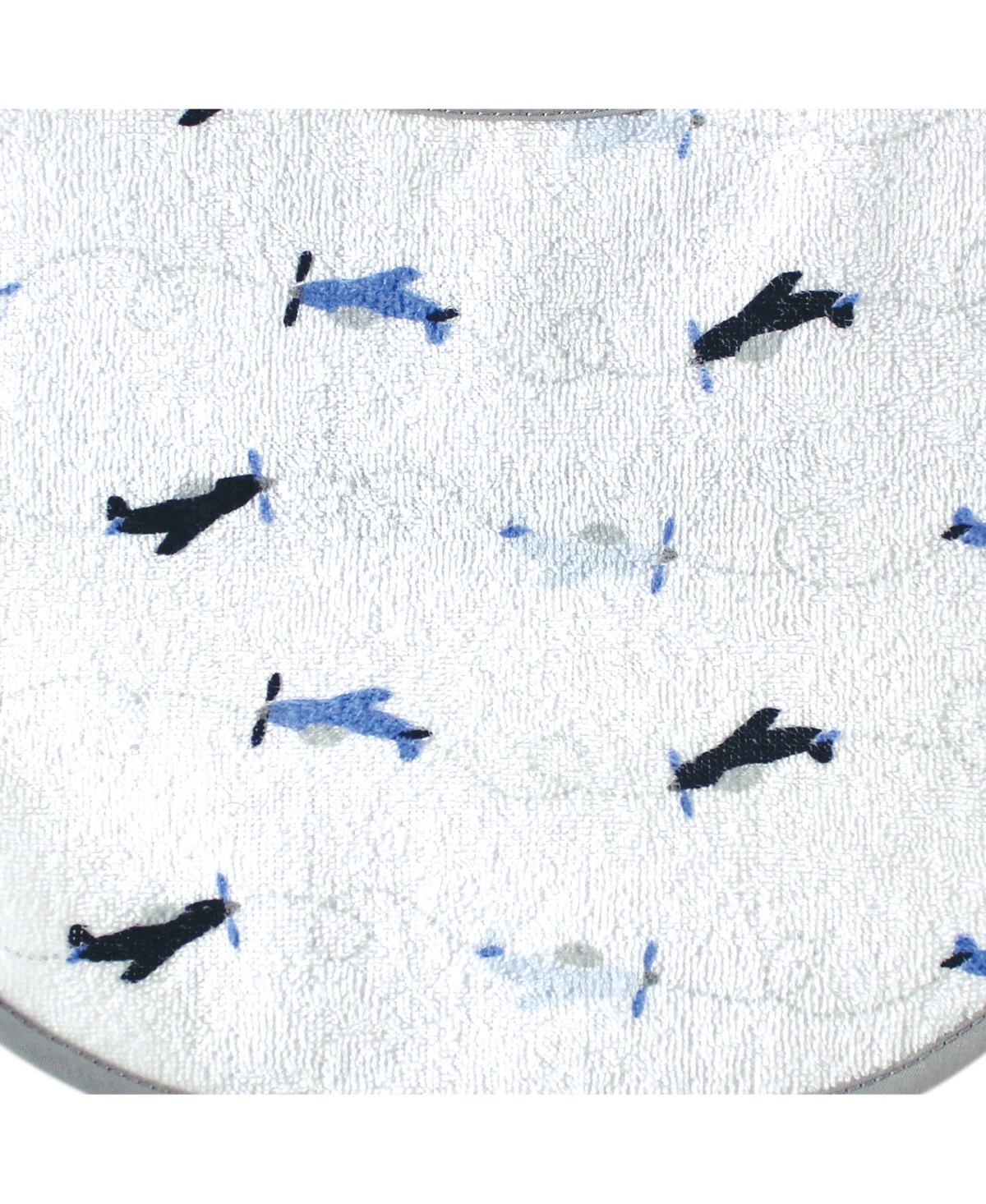 Luvable Friends Baby Boy Cotton Terry Drooler Bibs with Peva Back 5pk