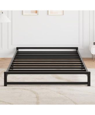 Twin Size Metal Platform Bed Frame with Steel Slat Support