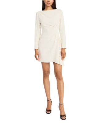 Donna Morgan - Women's Ribbed Gathered Mini A-Line Dress