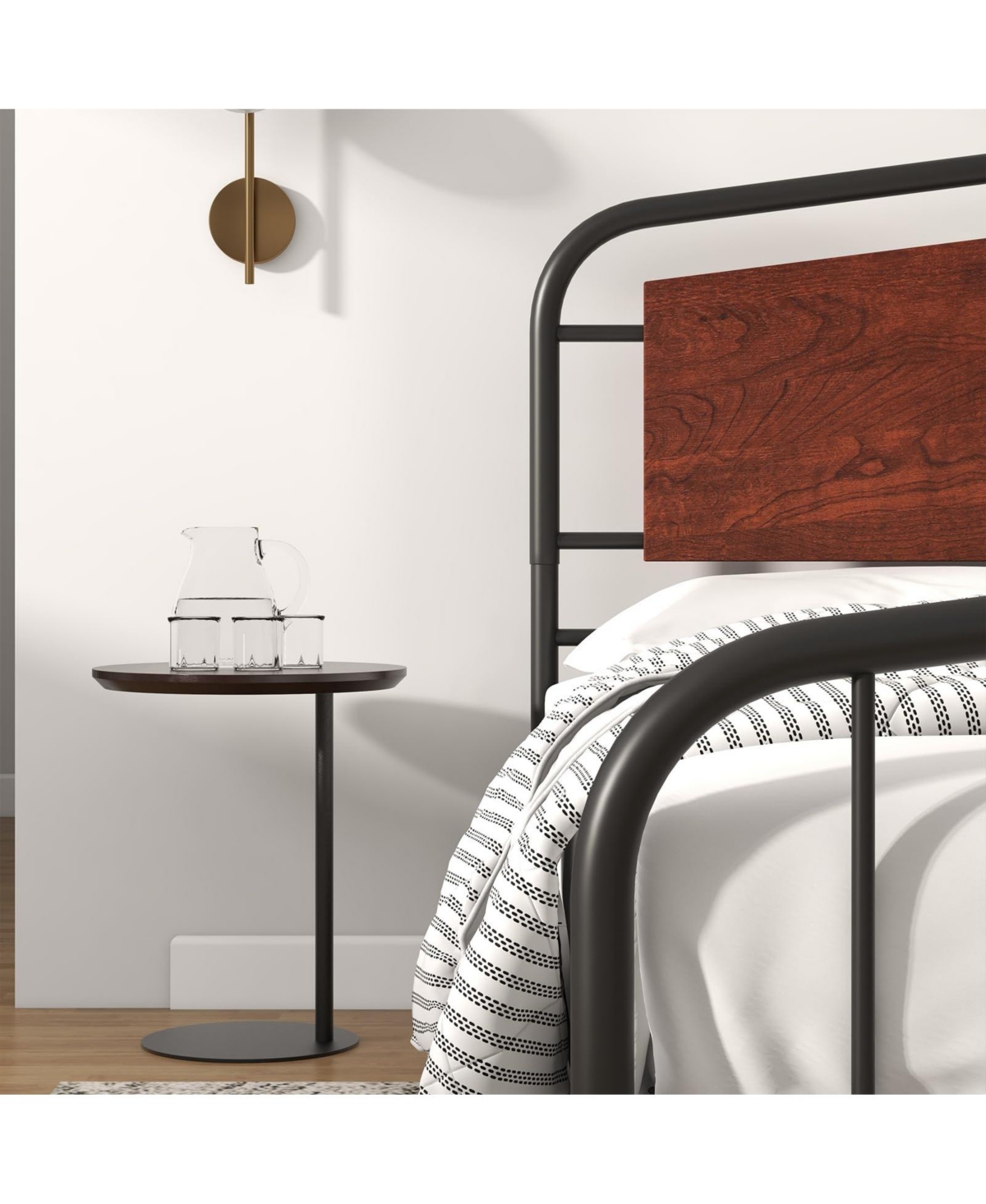 gaomon Size Bed Frame with Wooden Headboard and Footboard, Heavy Duty Platform Bed with Under-Bed Storage