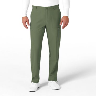 Men's W123 Flat Front Cargo Scrub Pant