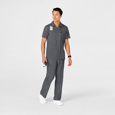 Men's W123 Collar Scrub Top