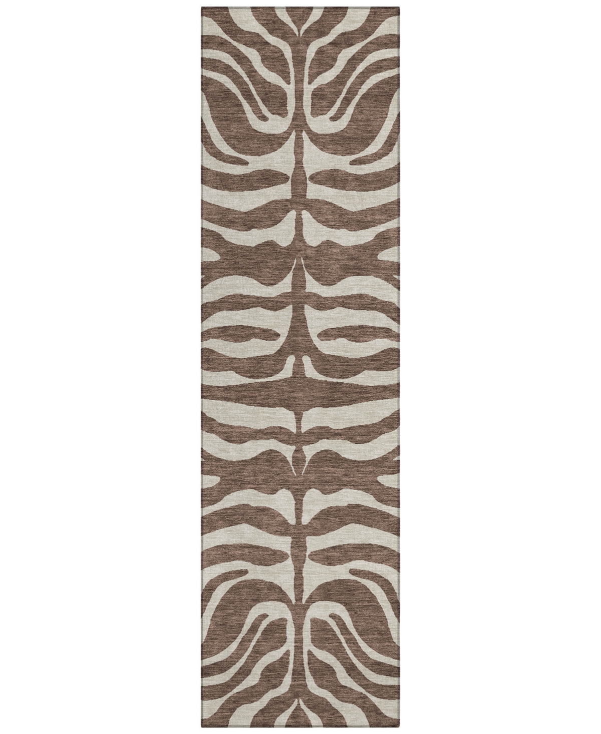 Addison Chantille Machine Washable Acn1042 2'3"x7'6" Runner Area Rug In Brown