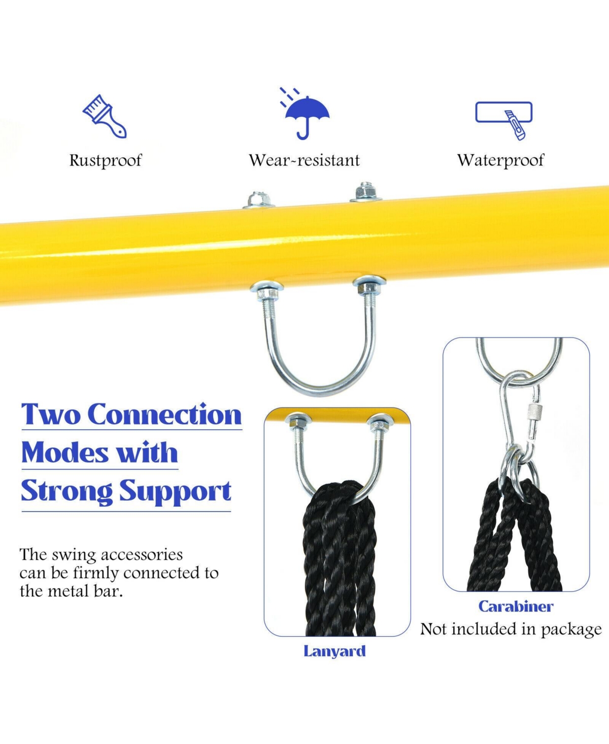 Hongge Extra Large Heavy Duty A-Frame Steel Swing Stand