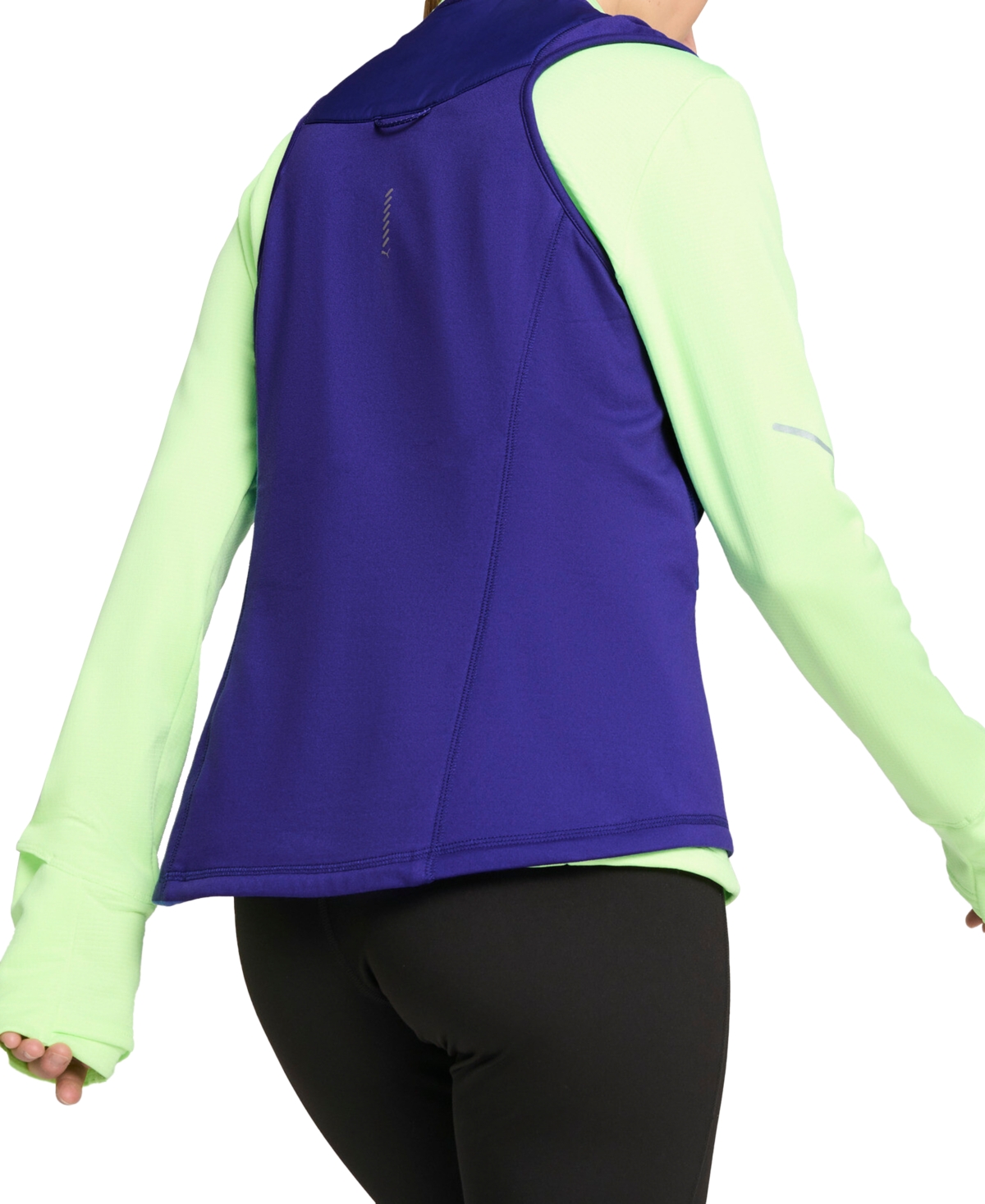 Puma Run Cloudspun Wrmlbl Women's Padded Running Vest In Blue