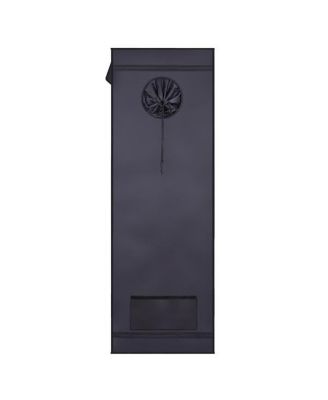 Dismountable Hydroponic Grow Tent for Home Use with Window - Black Indoor Plant Tent