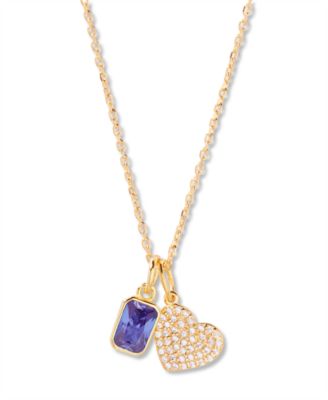 Adeline Heart Birthstone Necklace