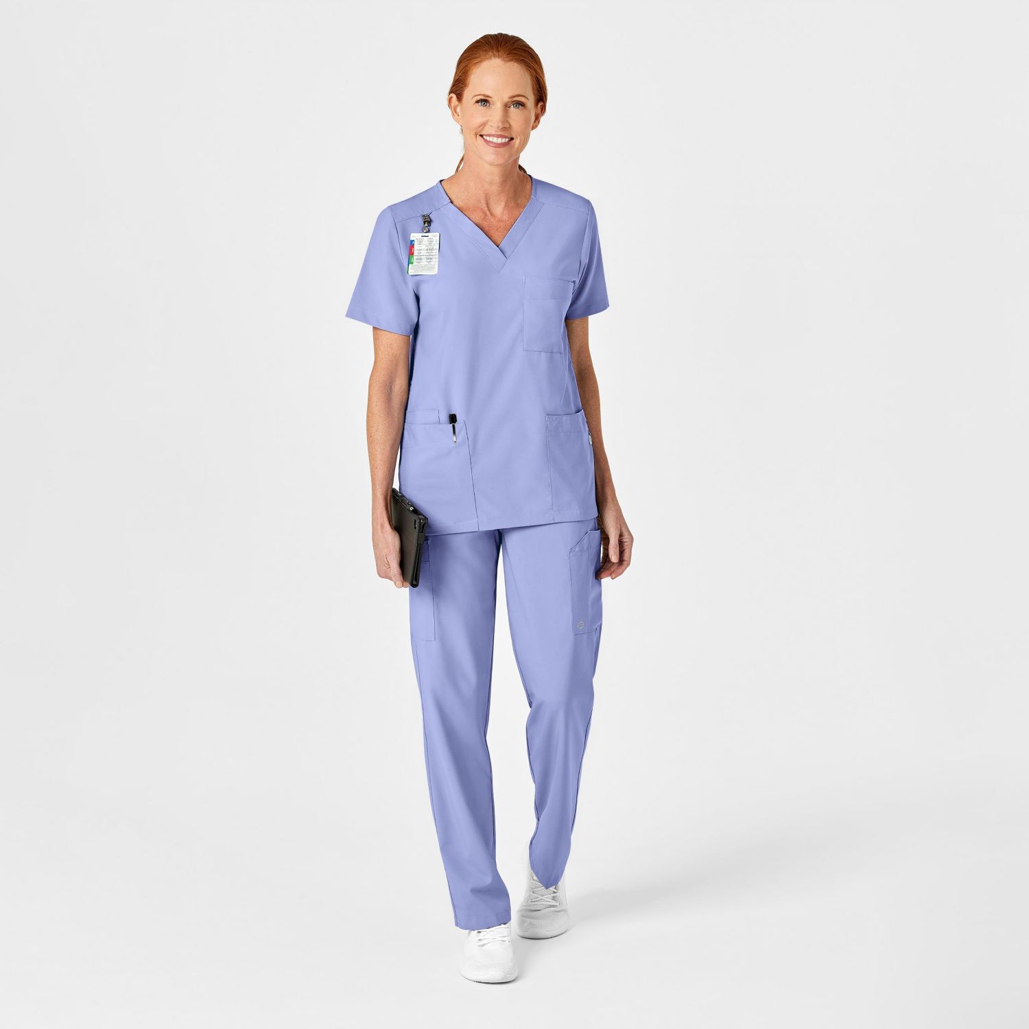 Women's W123 Unisex 4 Pocket Utility Scrub Top