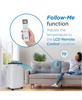 BLACK+DECKER Portable Air Conditioner with Heat, 8,150 BTU SACC/CEC (12,000 BTU ASHRAE 128) for Rooms Up To 550 Sq. Ft.