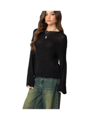 Women's Drop Shoulder Light Knit Sweater