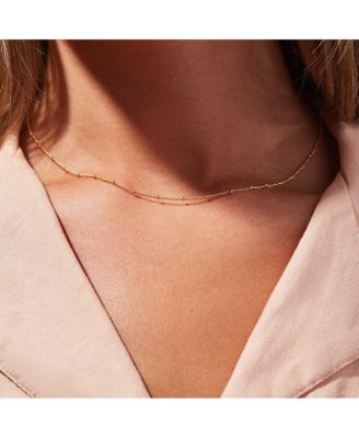 Small Ball Chain Necklace  - Ana Gold