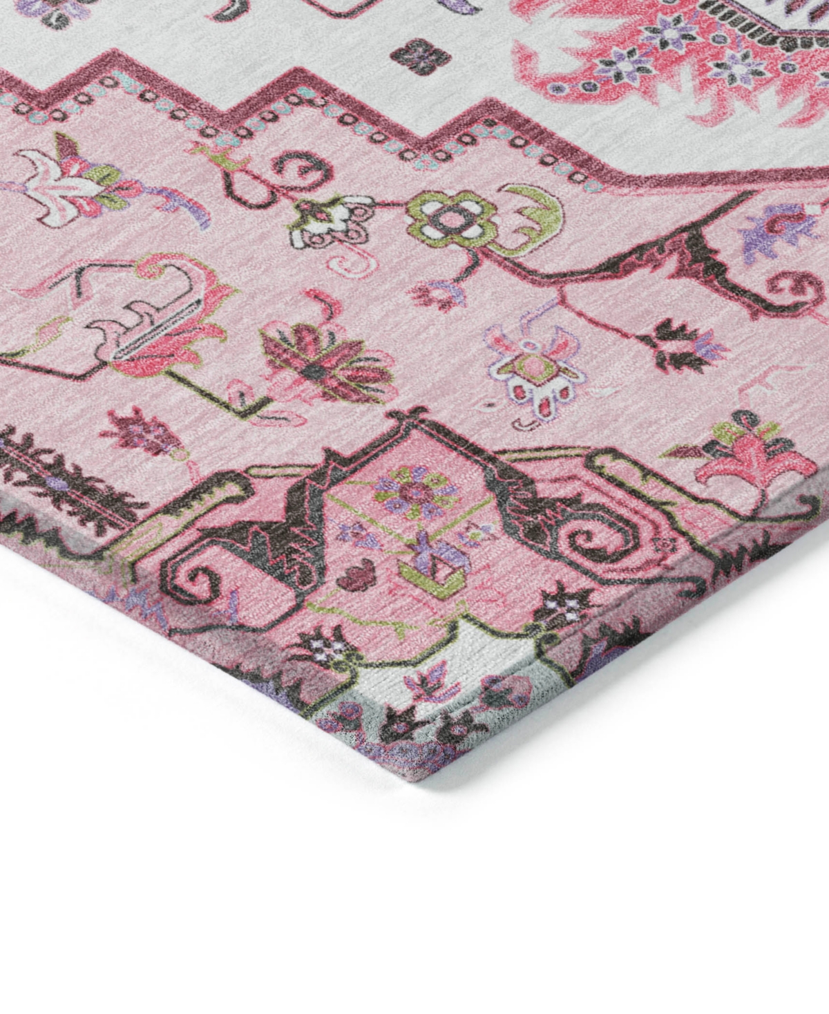 Addison Chantille Machine Washable Acn1036 9'x12' Area Rug In Pink