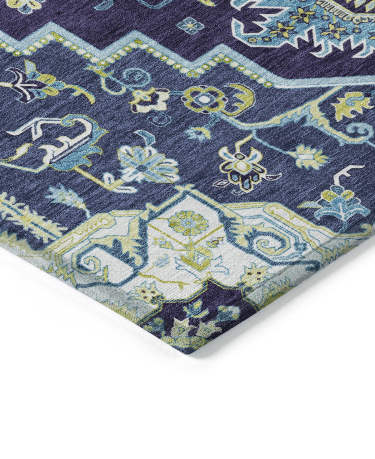 Addison Chantille Machine Washable Acn1036 9'x12' Area Rug In Navy