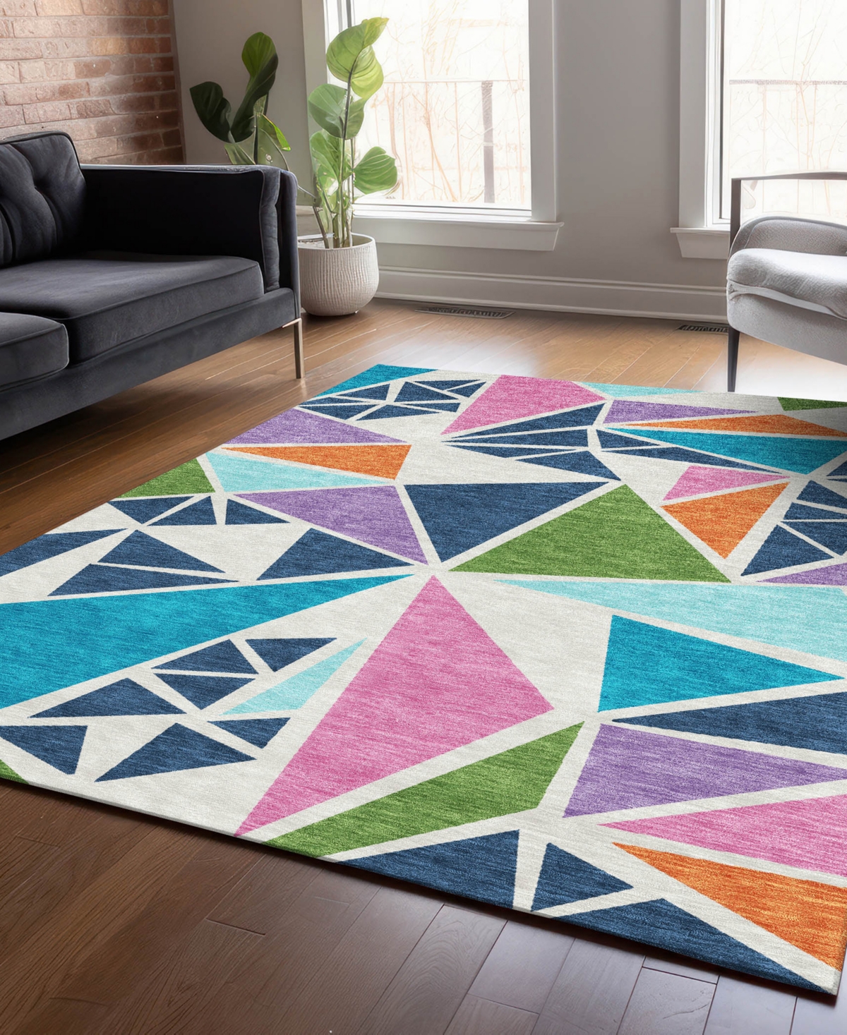 Addison Chantille Machine Washable Acn1039 5'x7'6" Area Rug In Multi