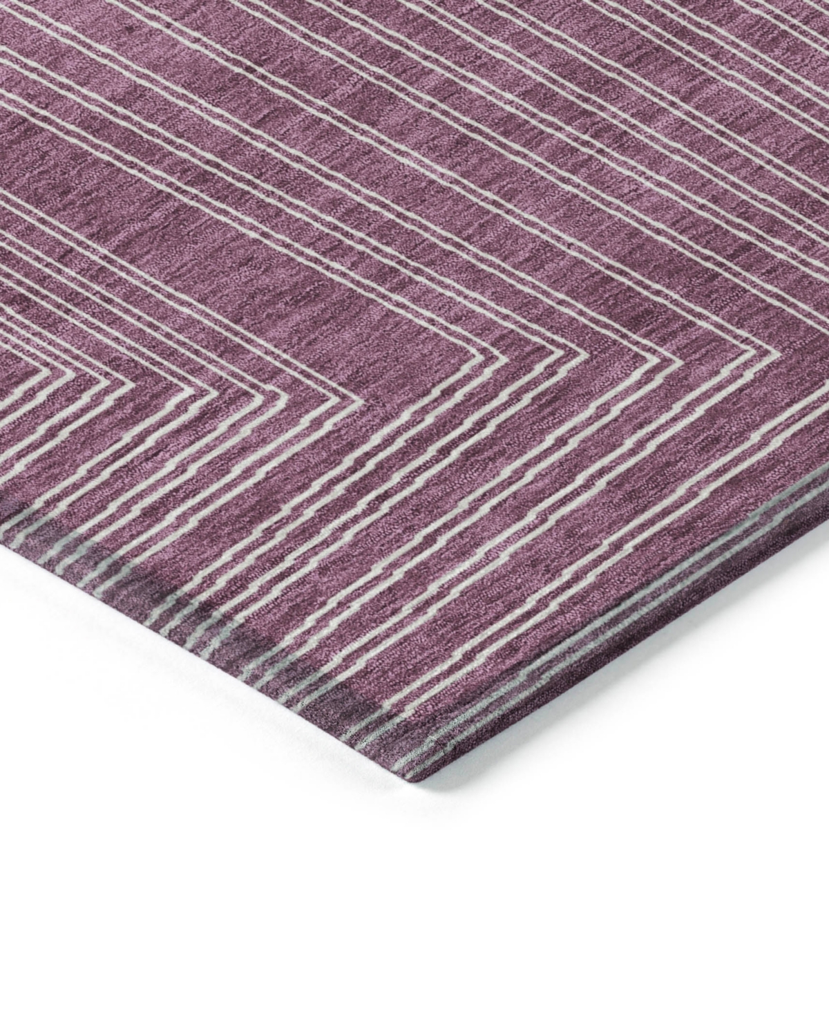 Addison Chantille Machine Washable Acn1045 3'x5' Area Rug In Eggplant