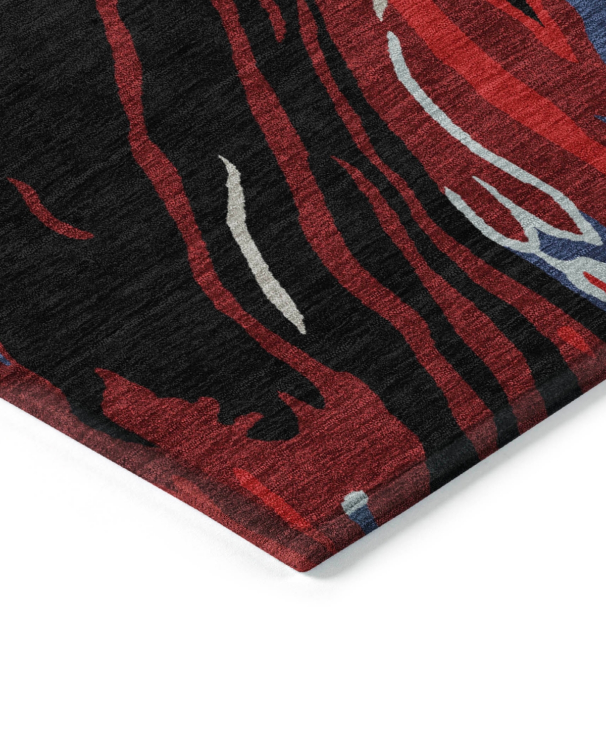 Addison Chantille Machine Washable Acn1037 5'x7'6" Area Rug In Black