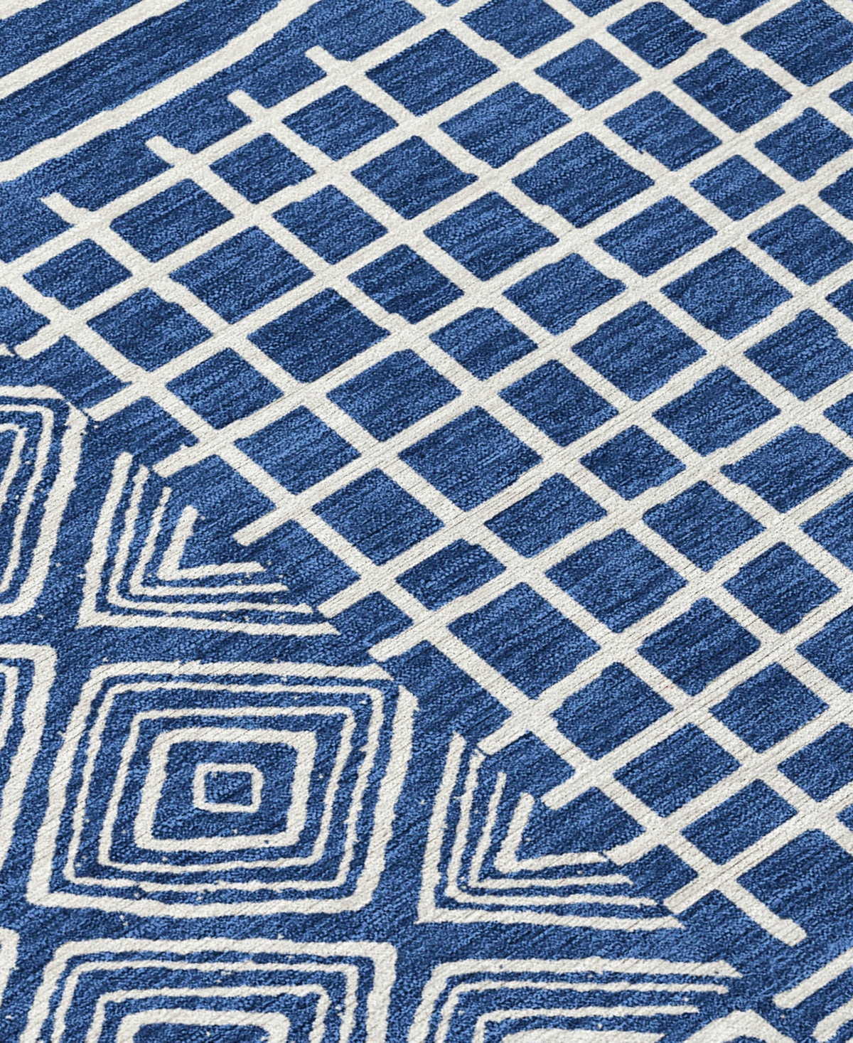 Addison Chantille Machine Washable Acn1044 2'3"x7'6" Runner Area Rug In Navy