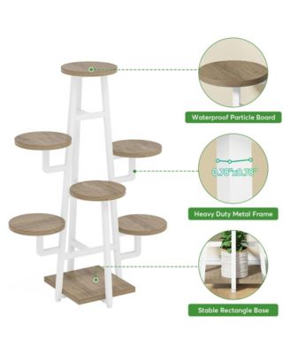 Wooden Corner Plant Pots Holder Rack Flower Stand Shelf Planter Organizer,7 Tier Plant Stand Indoor