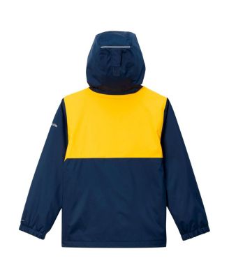 Big Boys and Girls Navy Michigan Wolverines Rainy Fields Lined Omni-Tech Full-Zip Hoodie Jacket