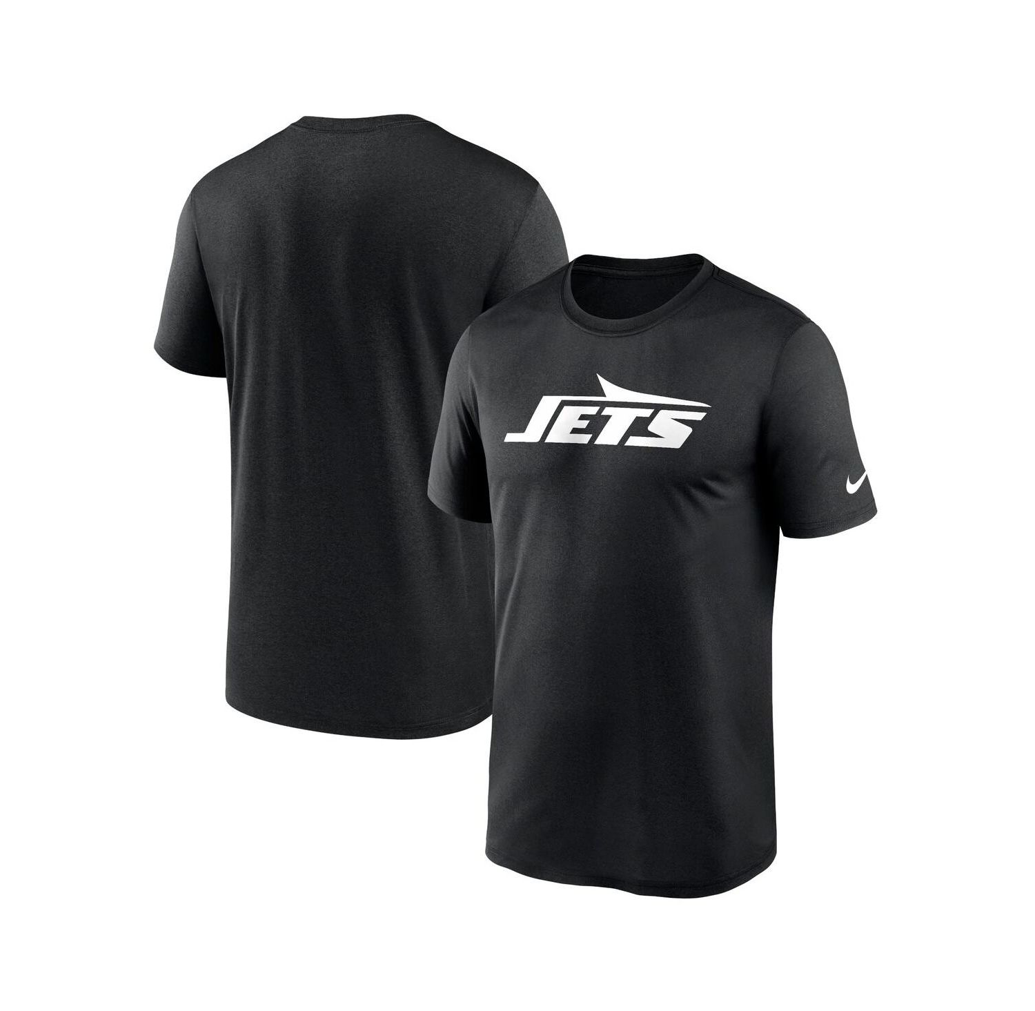 Men's Black New York Jets Primetime Legend Wordmark Performance T-Shirt