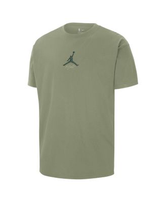 Men's Green Milwaukee Bucks Statement Edition Jumpman Flight Heavyweight T-Shirt