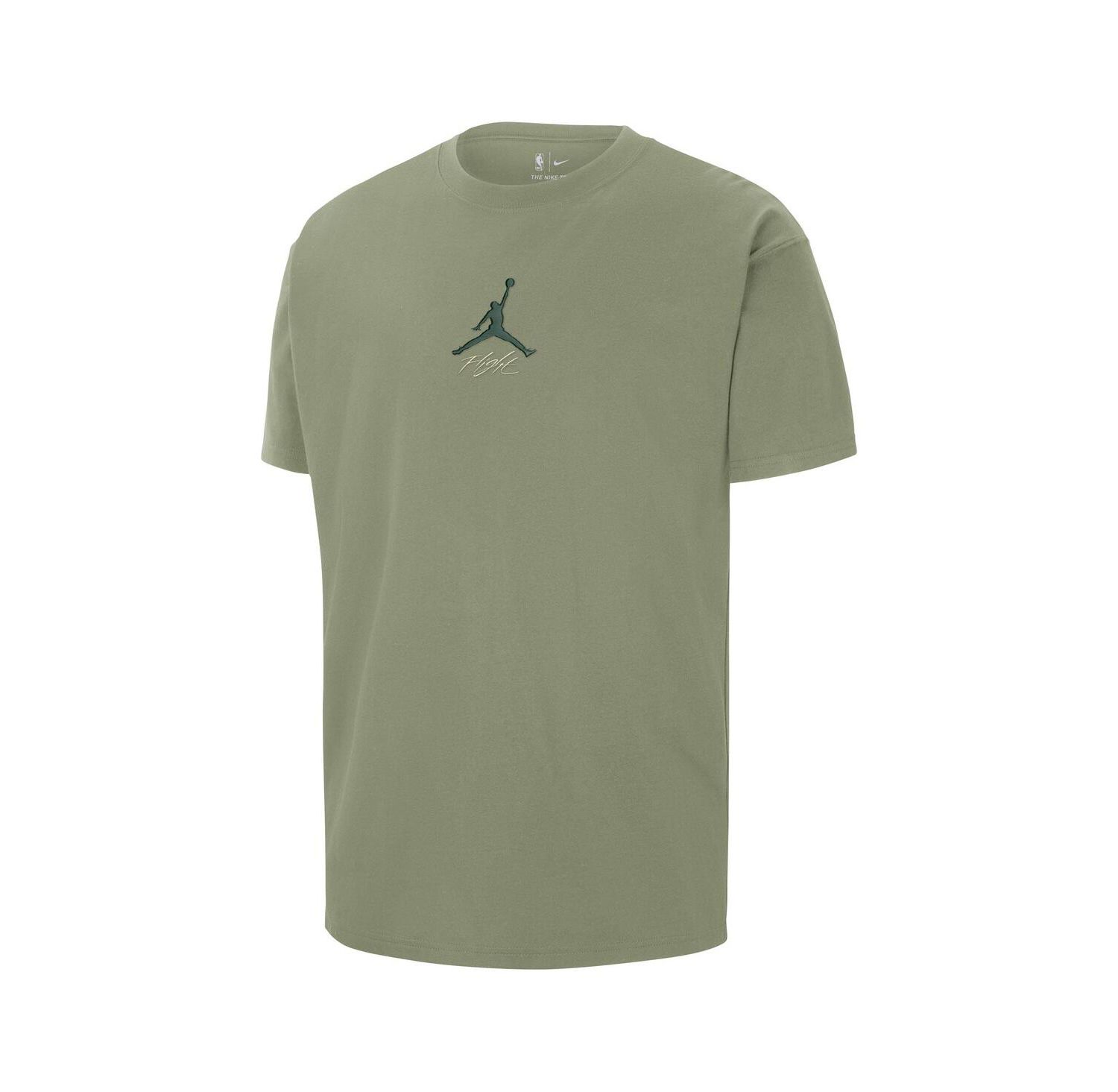 Men's Green Milwaukee Bucks Statement Edition Jumpman Flight Heavyweight T-Shirt
