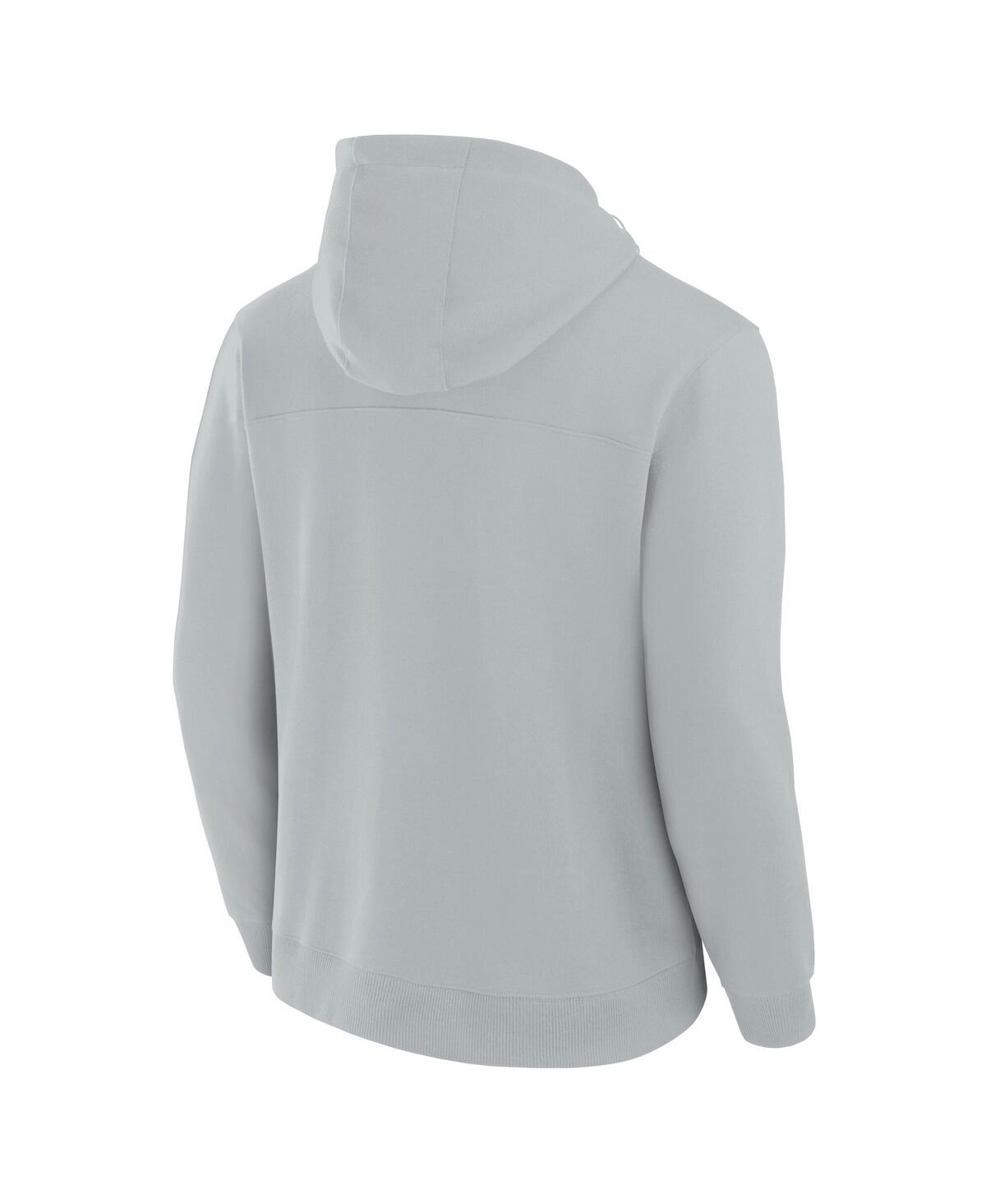 Fanatics Men's and Women'sDetroit Lions Front Office Tonal Tri-blend Pullover Hoodie - Gray